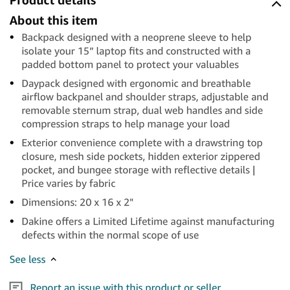 Dakine windr cinch 21L - Picture 3 of 7